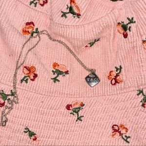 Tiffany and Co cushion square pendant chain